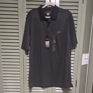 Greg Norman Collection Charcoal Polo Shirt